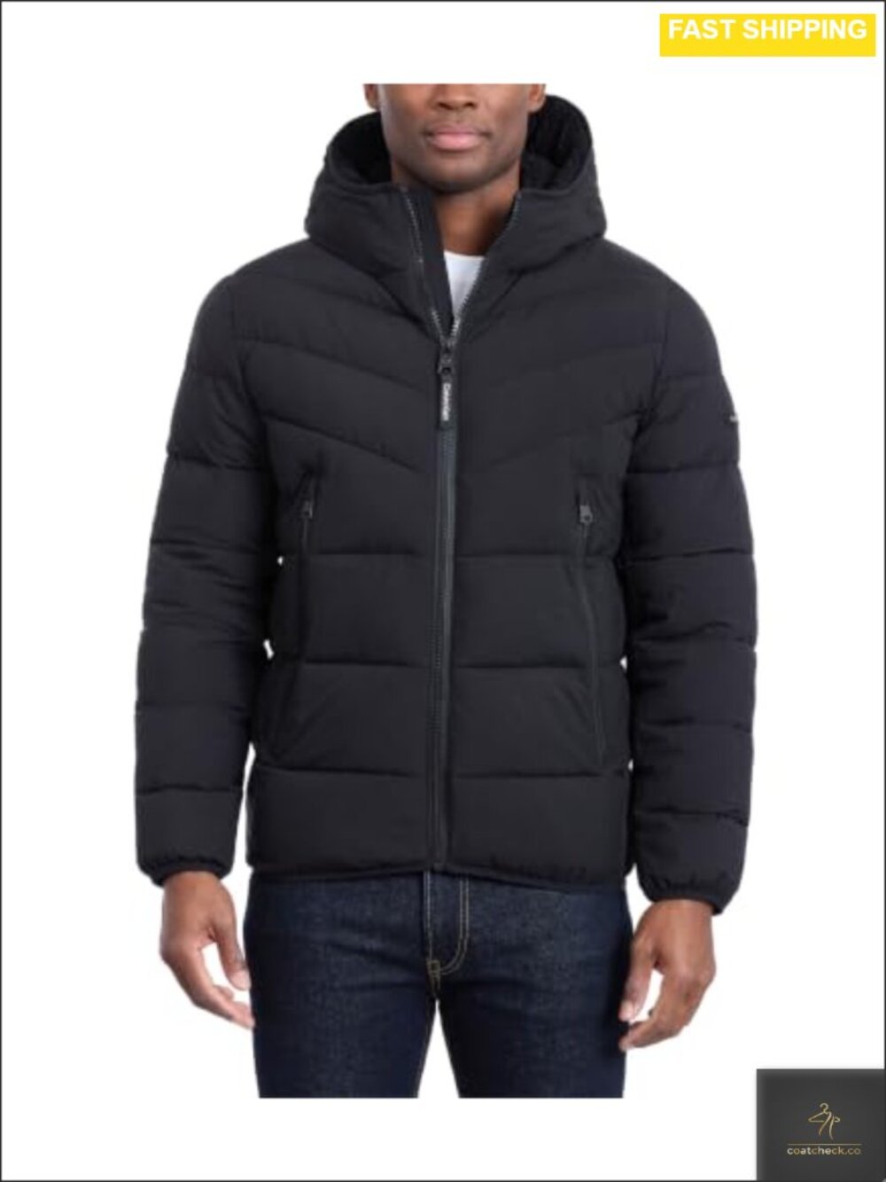 Men's Heavyweight Sherpa-Lined Puffer Jacket Quilted Winter Coat